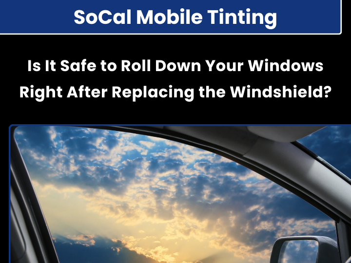 Safe window operation after windshield replacement